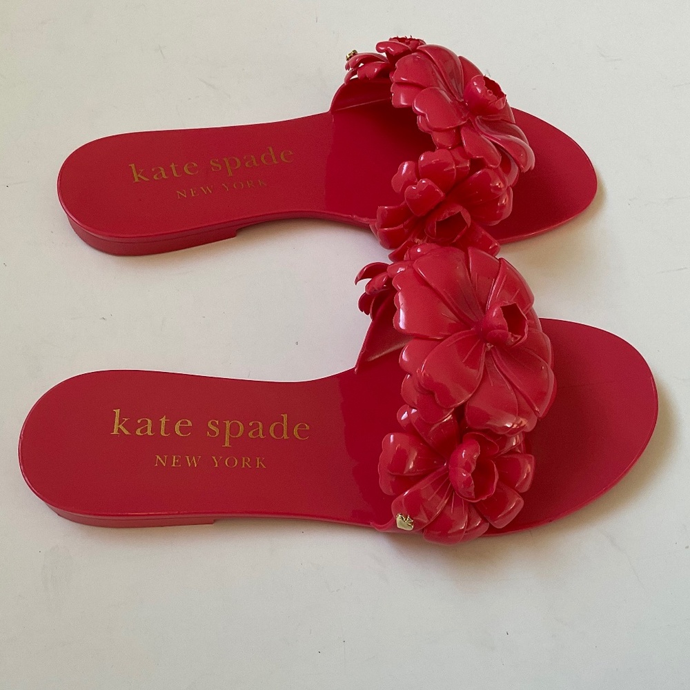 KATE SPADE Jaylee Floral Women's Jelly Sandals Size 7 NEW - Picture 8 of 9
